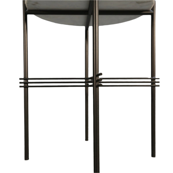 Gubi TS Side Table with White Carrara Marble Top @ REHAUS