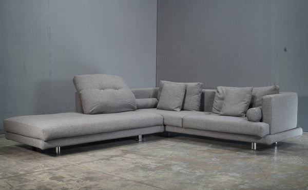 Il Loft Mercury Line Modular Grey Sofa by Giorgio Saporiti @ REHAUS