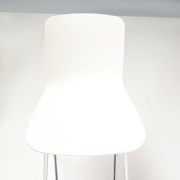 Jasper Morrison for Vitra White HAL RE Medium Bar Stools, 2013, Set of 4 - REHAUS - Jasper Morrison