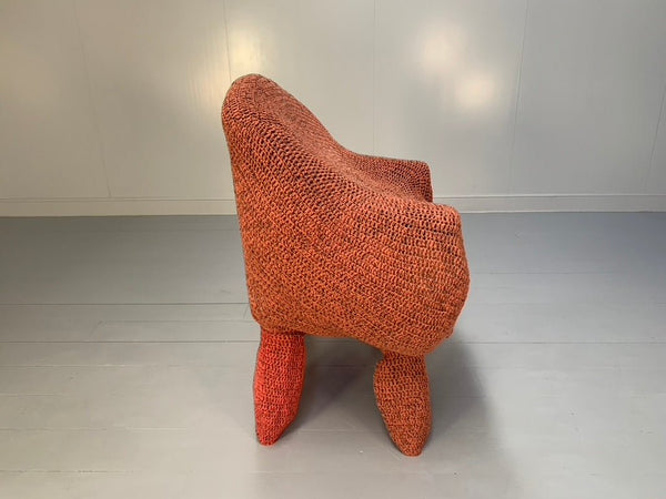 Jordyn Rachel Gardiner Udder Armchair & Stool - In Crochet Cotton Yarn @ REHAUS