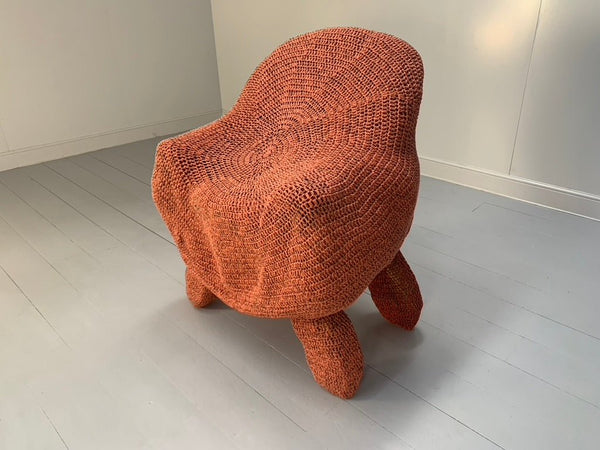 Jordyn Rachel Gardiner Udder Armchair & Stool - In Crochet Cotton Yarn @ REHAUS