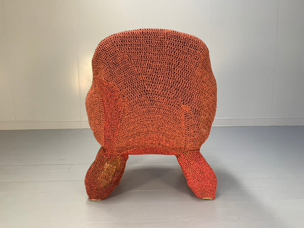 Jordyn Rachel Gardiner Udder Armchair & Stool - In Crochet Cotton Yarn @ REHAUS