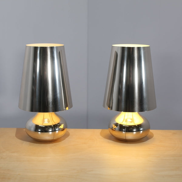 Kartell Cindy Lamps in Silver, Set of Two @ REHAUS