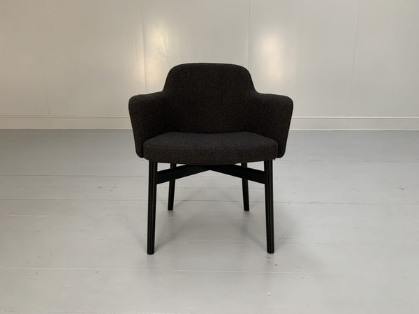 Knoll Studio Krusin 016 Armchairs - In Dark Boucle Wool, Set of Twelve @ REHAUS