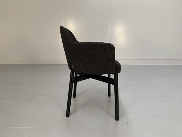 Knoll Studio Krusin 016 Armchairs - In Dark Boucle Wool, Set of Twelve @ REHAUS