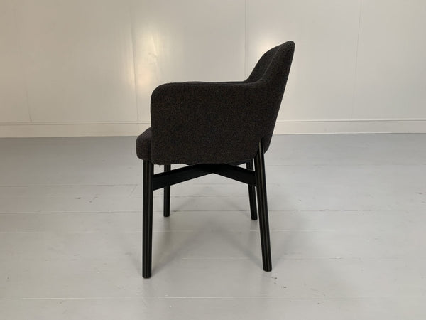 Knoll Studio Krusin 016 Armchairs - In Dark Boucle Wool, Set of Twelve @ REHAUS