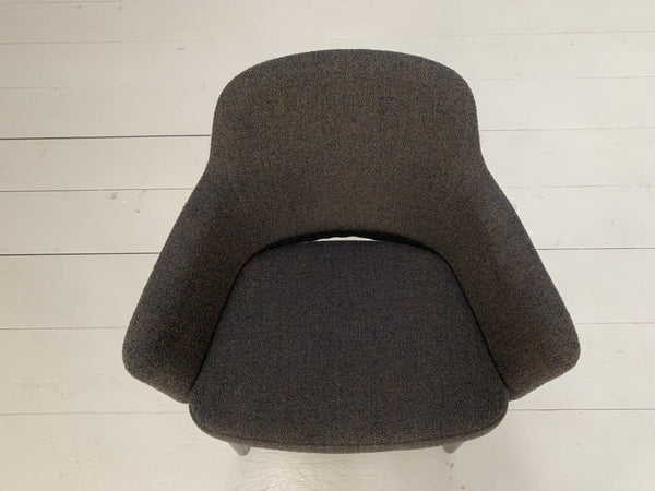 Knoll Studio Krusin 016 Armchairs - In Dark Boucle Wool, Set of Twelve @ REHAUS