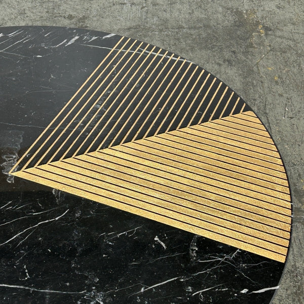 Large Gold Radius Coffee Table by Alex Mint @ REHAUS