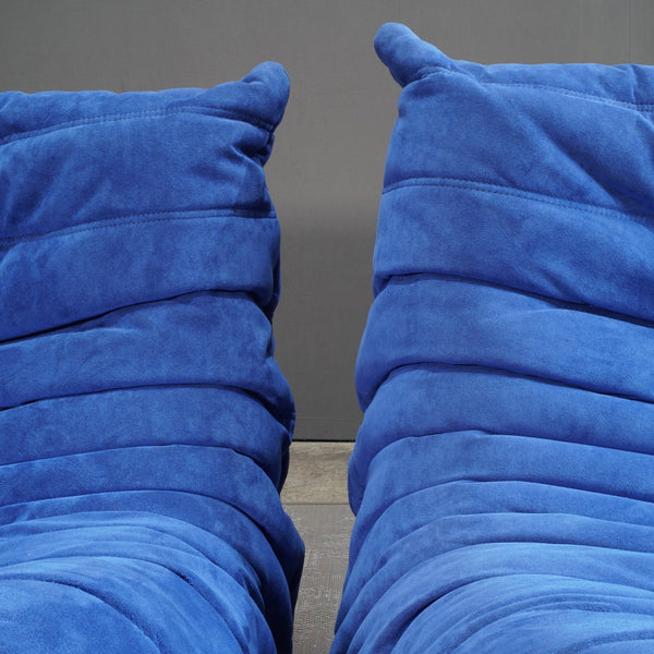 Ligne Roset Alcantara Blue Togo Corner Sofa by Michel Ducaroy @ REHAUS