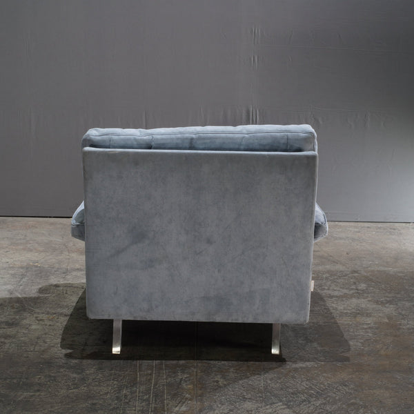 Ligne Roset Armchair in Light Blue Fabric - REHAUS - Ligne Roset