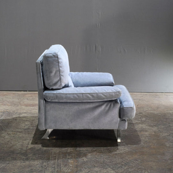 Ligne Roset Armchair in Light Blue Fabric - REHAUS - Ligne Roset