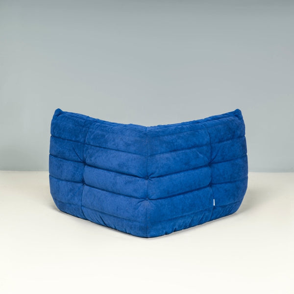 Ligne Roset by Michel Ducaroy Blue Alcantara Fabric Togo Sofas, Set of Five @ REHAUS