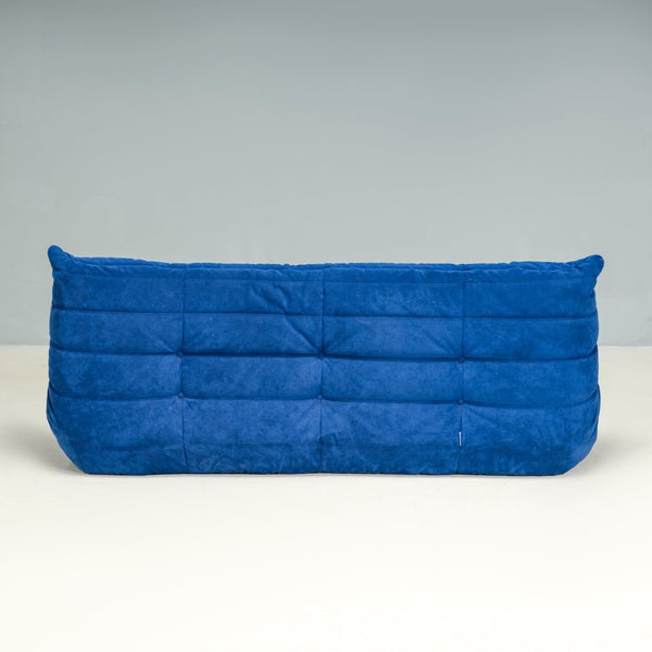 Ligne Roset by Michel Ducaroy Blue Alcantara Fabric Togo Sofas, Set of Five @ REHAUS
