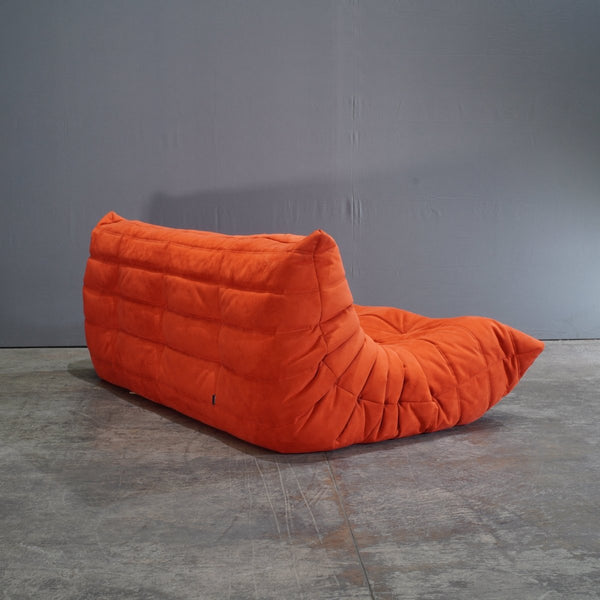 Ligne Roset by Michel Ducaroy Orange Togo Three Seater Sofa @ REHAUS