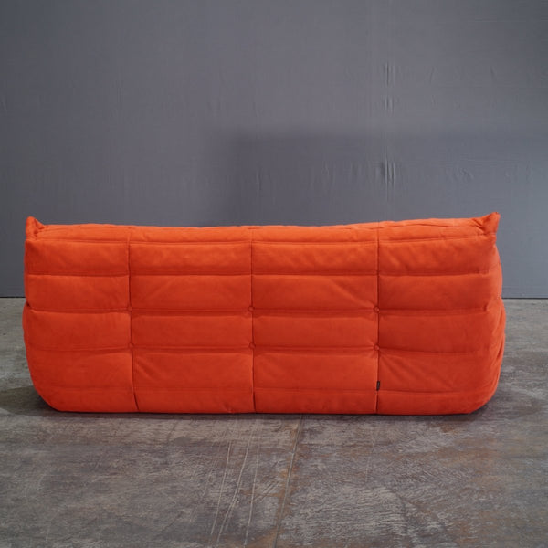 Ligne Roset by Michel Ducaroy Orange Togo Three Seater Sofa @ REHAUS