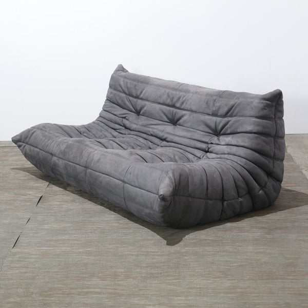 Ligne Roset Grey Corner and Three Seater Togos, Set of Two @ REHAUS