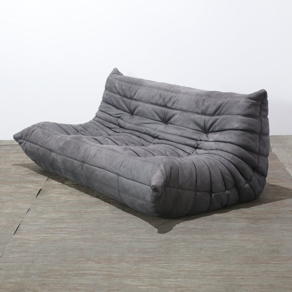 Ligne Roset Grey Corner and Three Seater Togos, Set of Two @ REHAUS