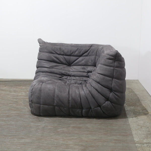 Ligne Roset Grey Corner and Three Seater Togos, Set of Two @ REHAUS