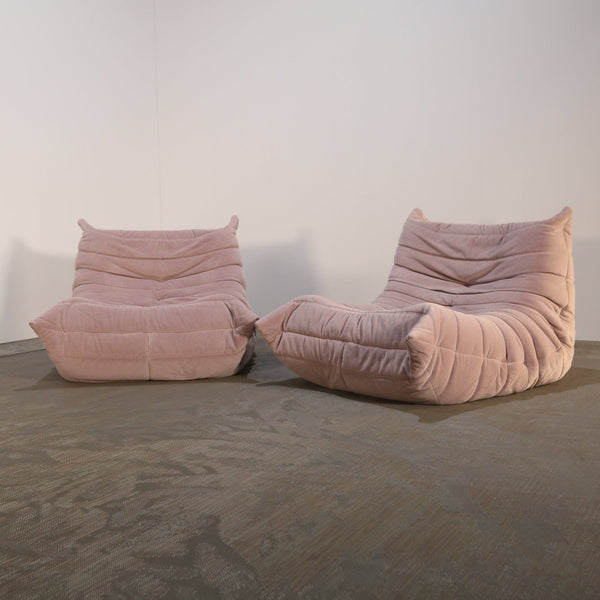 Ligne Roset Light Pink Togo Armchair by Michel Ducaroy @ REHAUS