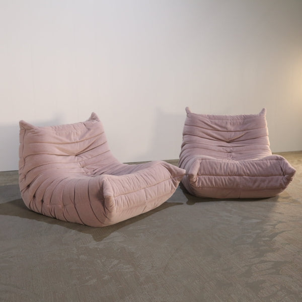 Ligne Roset Light Pink Togo Armchair by Michel Ducaroy @ REHAUS