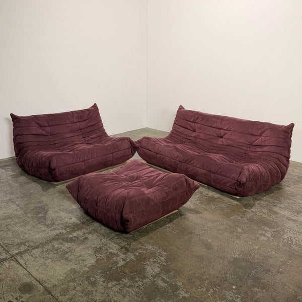 Ligne Roset Plum Modular Togo Sofa by Michel Ducaroy, Set of Three @ REHAUS