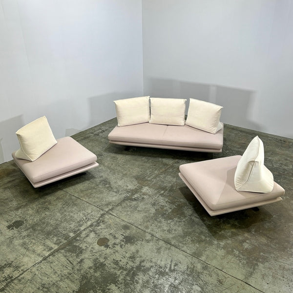 Ligne Roset Prado Sofa and Ottomans by Christian Werner, Set of Three @ REHAUS