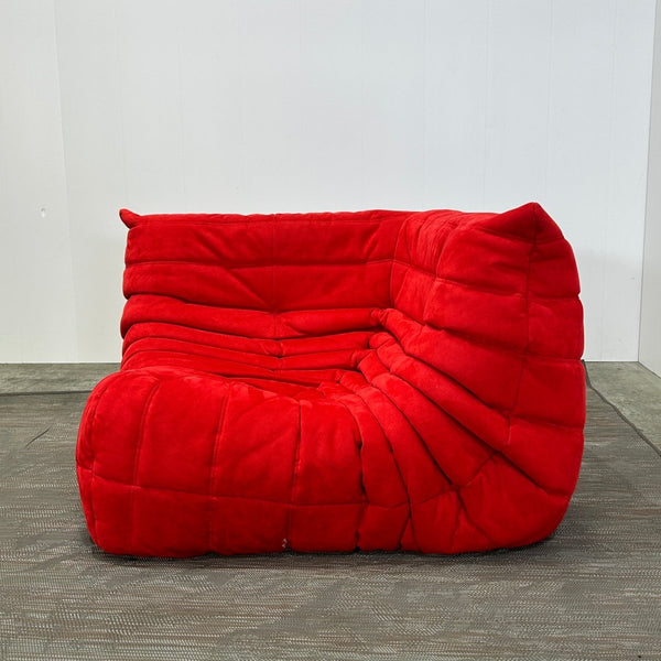 Ligne Roset Red Modular Togo Sofa by Michel Ducaroy, Set of Three @ REHAUS