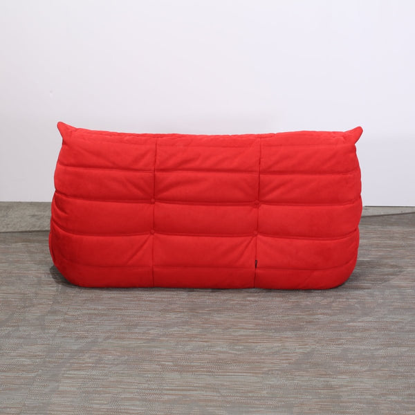 Ligne Roset Red Modular Togo Sofa by Michel Ducaroy, Set of Three @ REHAUS