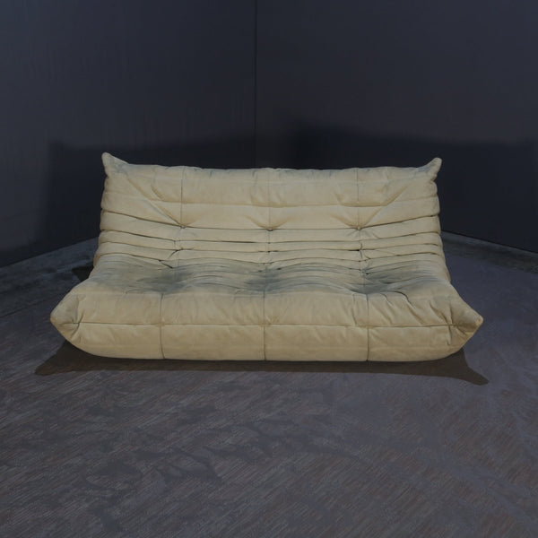 Ligne Roset Three Seater Green Togo Sofa by Michel Ducaroy @ REHAUS