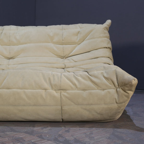 Ligne Roset Three Seater Green Togo Sofa by Michel Ducaroy @ REHAUS