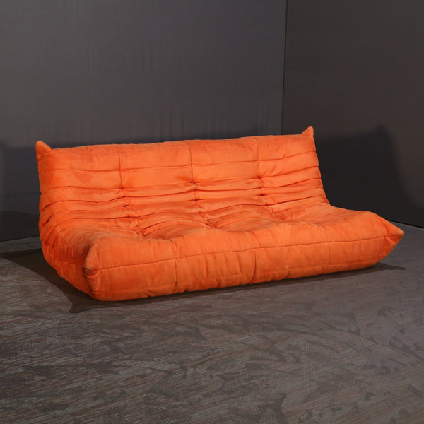 Ligne Roset Three Seater Orange Togo by Michel Ducaroy @ REHAUS