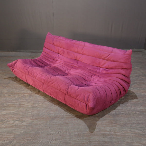 Ligne Roset Three Seater Pink Togo Sofa by Michel Ducaroy @ REHAUS