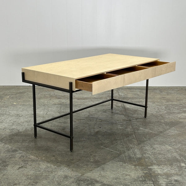 Lillian August Simone Faux Shagreen Leather Desk @ REHAUS