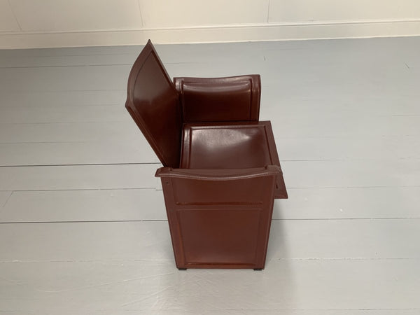 Matteo Grassi Korium Dining Chairs - In Brown Coach Leather, Set of Eight @ REHAUS