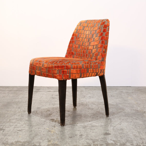 Maxalto Orange Patterned Febo Dining Chairs by Antonio Citterio, Set of Four @ REHAUS