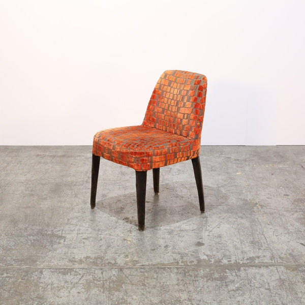 Maxalto Orange Patterned Febo Dining Chairs by Antonio Citterio, Set of Four @ REHAUS