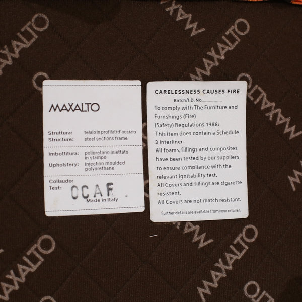 Maxalto Orange Patterned Febo Dining Chairs by Antonio Citterio, Set of Four @ REHAUS