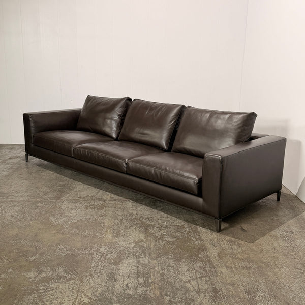 Minotti Andersen Leather Three Seater Sofa by Rodolfo Dordoni @ REHAUS