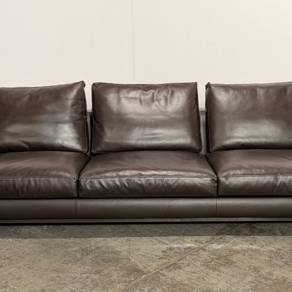 Minotti Andersen Leather Three Seater Sofa by Rodolfo Dordoni @ REHAUS