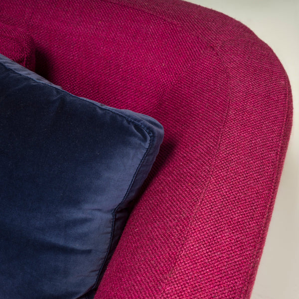 Minotti by Rodolfo Dordoni Purple Fabric Seymour Low 02 Semi Round Sofa - REHAUS - Minotti