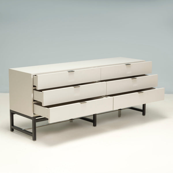 Minotti by Rodolfo Dordoni White Lacquer Harvey Chest of Drawers - REHAUS - Rodolfo Dordoni