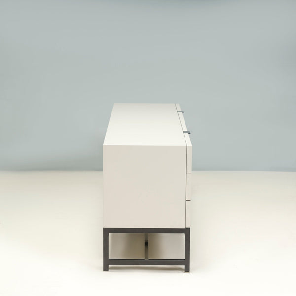 Minotti by Rodolfo Dordoni White Lacquer Harvey Chest of Drawers - REHAUS - Rodolfo Dordoni
