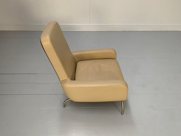 Minotti Dubuffet Armchair - In Taupe Pelle Leather, Set of Two @ REHAUS