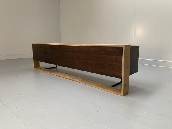 Minotti Klee Armchair - In Grey Alcantara @ REHAUS