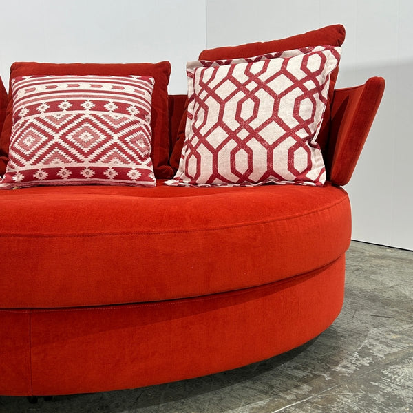 Myapple Swivel Velvet Loveseat by Fama @ REHAUS