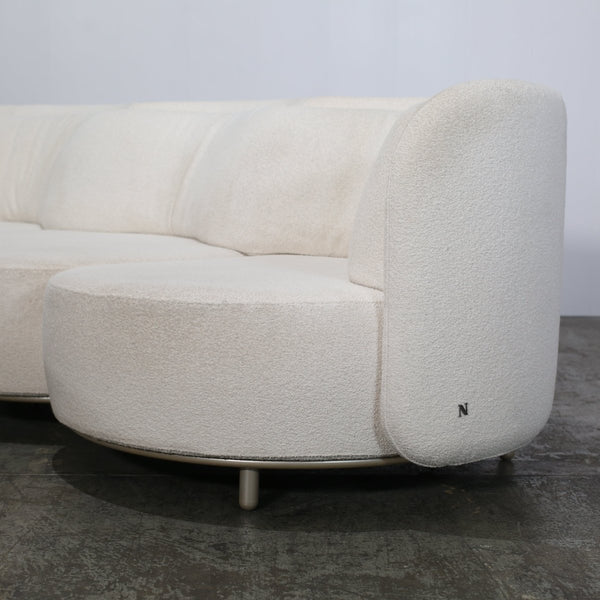 Natuzzi Four Seater Wave Sofa & Footstool by Nika Zupanc @ REHAUS