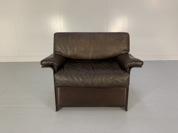 Pair of Matteo Grassi TM Armchairs - In Vintage Brown Leather @ REHAUS
