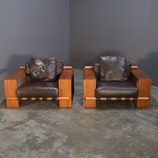 Porada Black Leather Armchair @ REHAUS