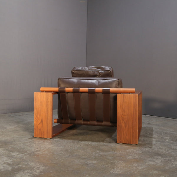 Porada Black Leather Armchair @ REHAUS