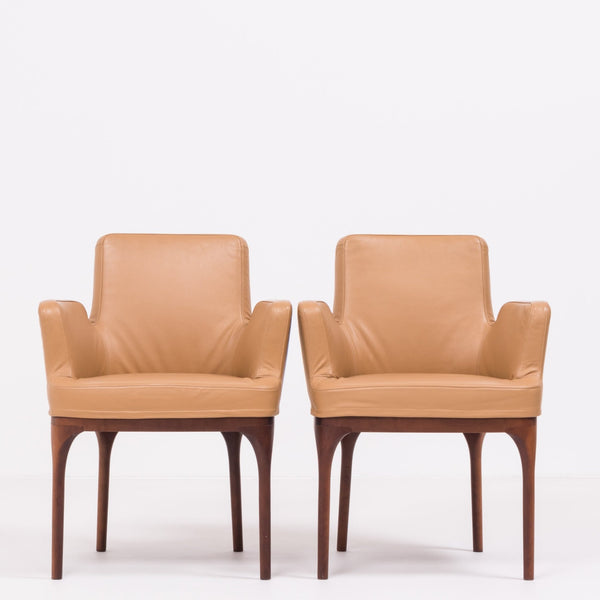 Porada Brown Leather Armchair @ REHAUS